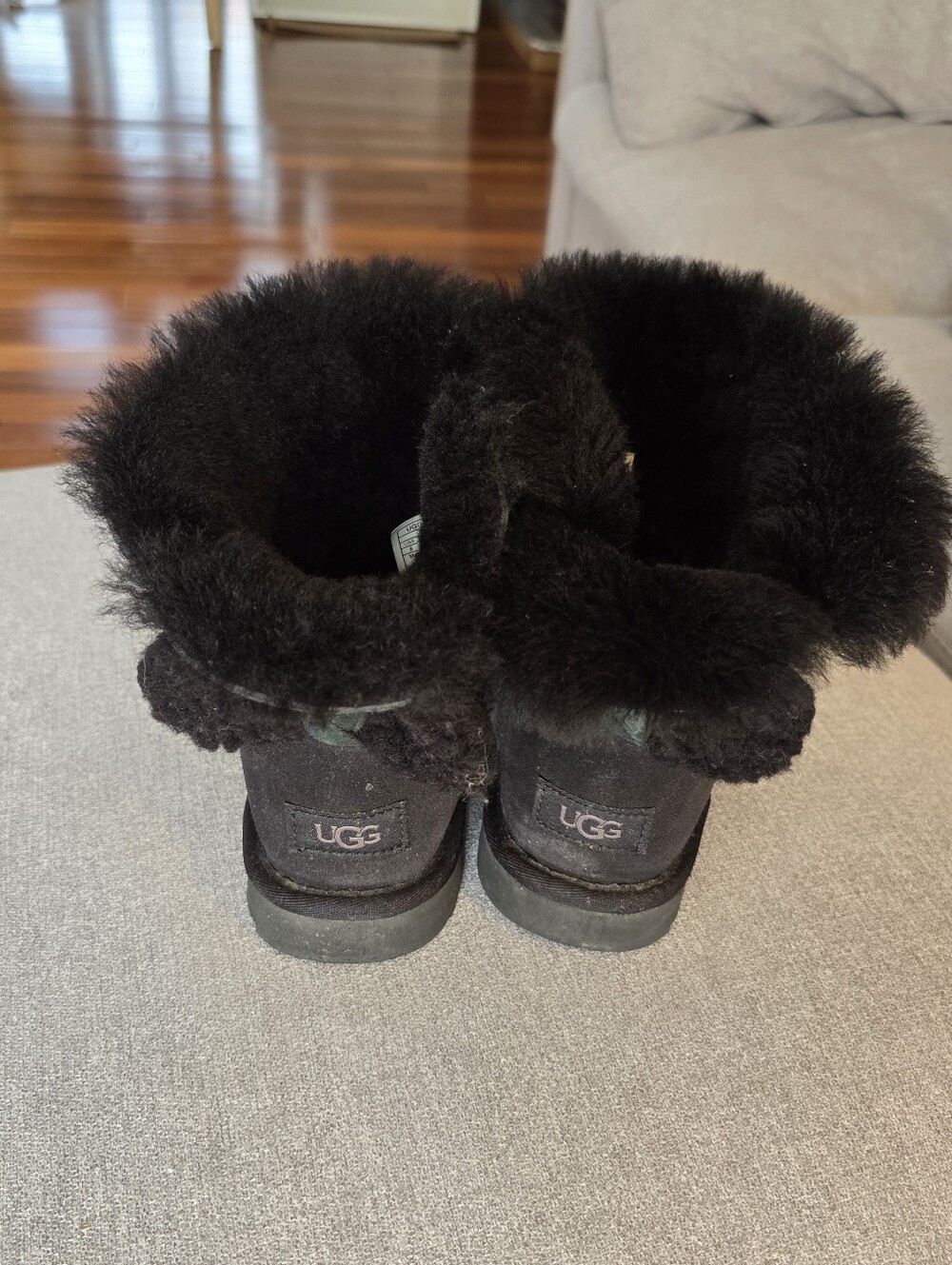 Black Shearling Lined Winter Boot - Women - Picture 4 of 14